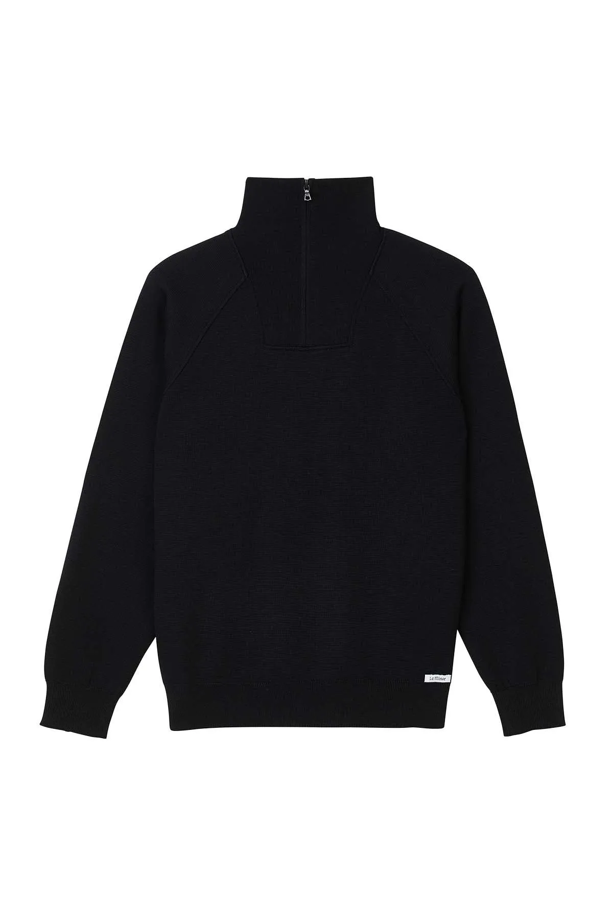 Pull camionneur milano noir en laine mérinos homme